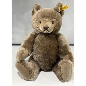 Vintage 1980 Steiff 0202/36 Jointed Teddy Bear 14" Button in Ear Growler